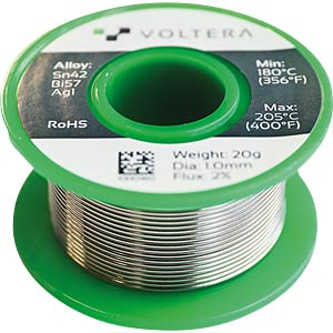 Lötdraht universal Lot Bleifrei Ø 1.0mm 20g 139C Rolle Lötzinn