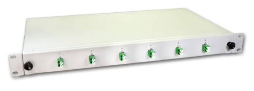 Fiber 19" Patchfeld Patchpanel 12-Port LC/APC SM 1HE KEV spleissfertig