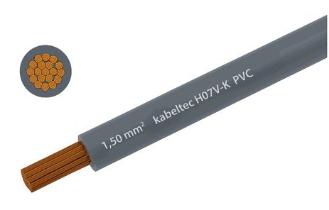 Hausinstallation Litze 1.5mm2 grau Eca Meterware