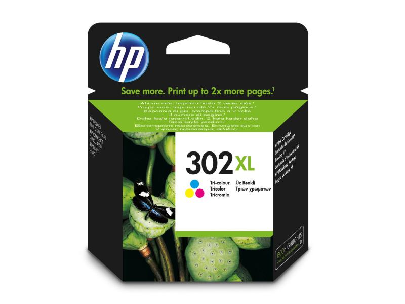 HP Tinte 302XL Color (F6U67AE) 330 Seiten