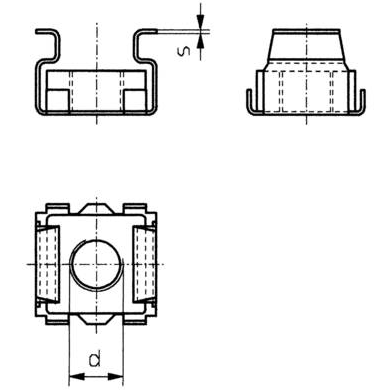 Käfigmuttern-Set M5 Set-100 für EDV Rack Schraubenset