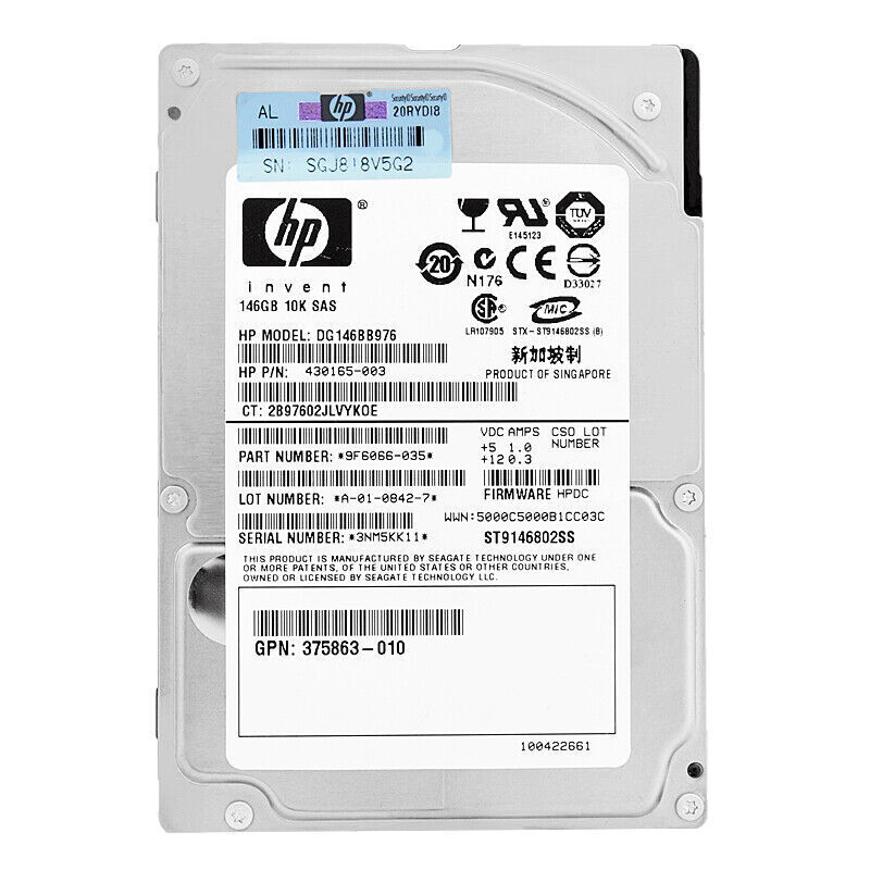 Occasion Festplatte 146GB 10K 2.5" SAS Proliant G2 bis G7 Occasion Festplatte 146GB 10K 2.5" SAS Proliant G2 bis G7