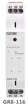 Relay 12VDC DIN-Rail LED 16A Koppelrelay