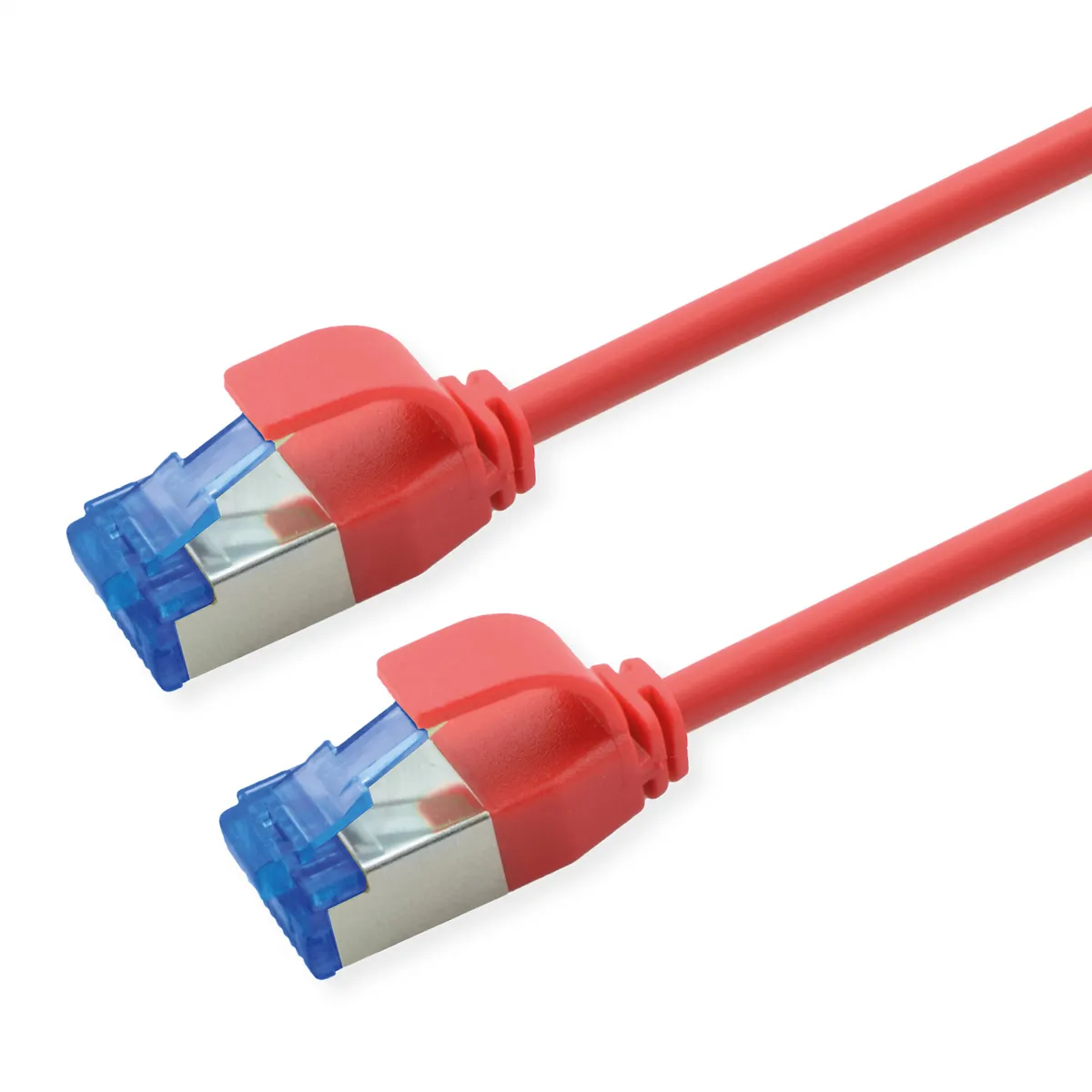 Netzwerk Patchkabel Slim CAT6a S/FTP 5.0m rot LSOH RJ45-RJ45 Rechenzentrum