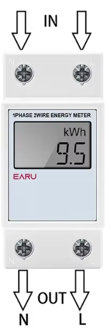 EB Energiezähler 230V 40A DIN-Rail