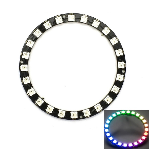 LED Ring 24xRGB (WS2812B) NeoPixel Kontroller