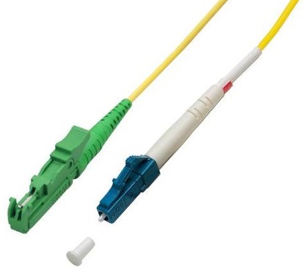 Glasfaser Kabel E2000/APC LC/PC 2.0m singlemode, simplex LWL