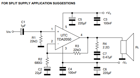 TDA2050 IC Audio-Verstärker 32W HiFi