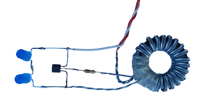 Aufwärts Ringkern Spannungswandler LED Schema