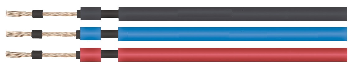 Solarlitze 6mm2 blau 100m Ring Kabel