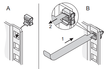 Käfigmuttern Montagehilfe für EDV Rack