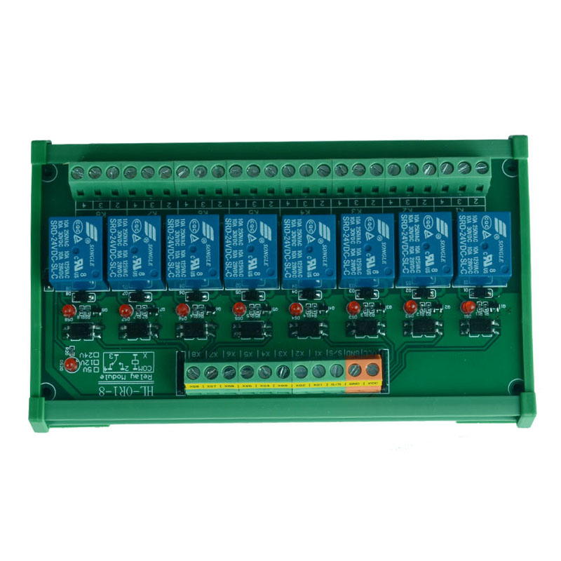 SPS 8 Kanal Relay Input 3.3V Opto Isoliert 12V Speisung Output 10Amp 250V (30V DC)