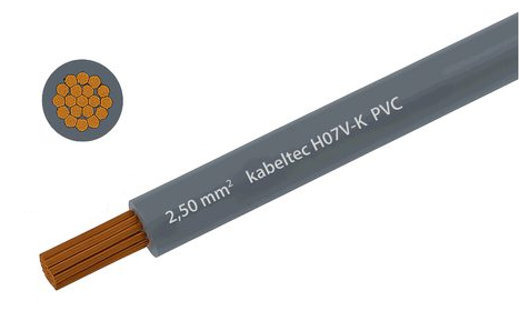 Installationskabel T-Litze 2.5mm2 grau Eca Meterware
