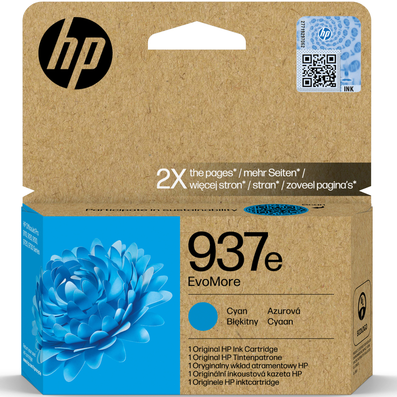 HP Tinte 937e Cyan (4S6W6NE) 1650 Seiten
