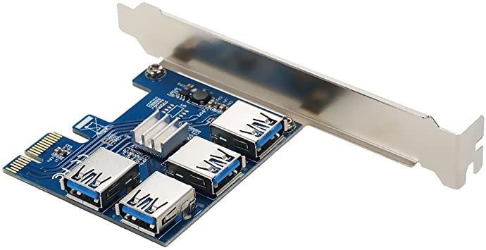 Mining 1xPCIex1 auf 4xPCIex1-USB Expander Riser