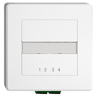 Glasfaser Dose AP FiberDose 2(4)xE9/125 FTTH OTO Pleissfertig Feller weiss