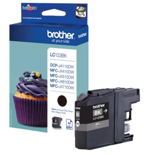 Brother Tinte 123 Black (LC123BK) 600 Seiten LC-123BK