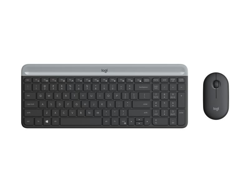 Tastatur-Maus-Set MK470 Desktop Graphite Kabellos CH-Layout Logitech