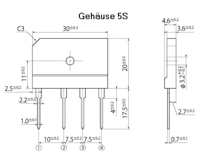 Netzteil Brücken-Gleichrichter 15A 800V D15XB80