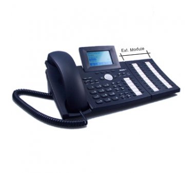 Occasion Snom 320 Phone Telefon mit Erweiterungstastatur