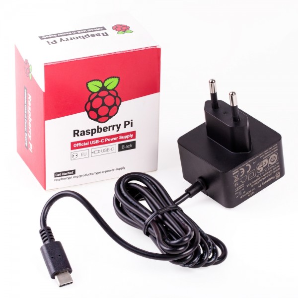 Raspberry Pi 4 USB-C Netzteil 5.1V/3.0A schwarz