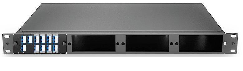 DWDM 8x100MHz Multiplexer 2.4dB LC/UPC Duplex 1G/10G