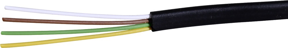 Flachkabel FCC für RJ12 RJ11 zum pressen 4x0.14mm2 Meterware