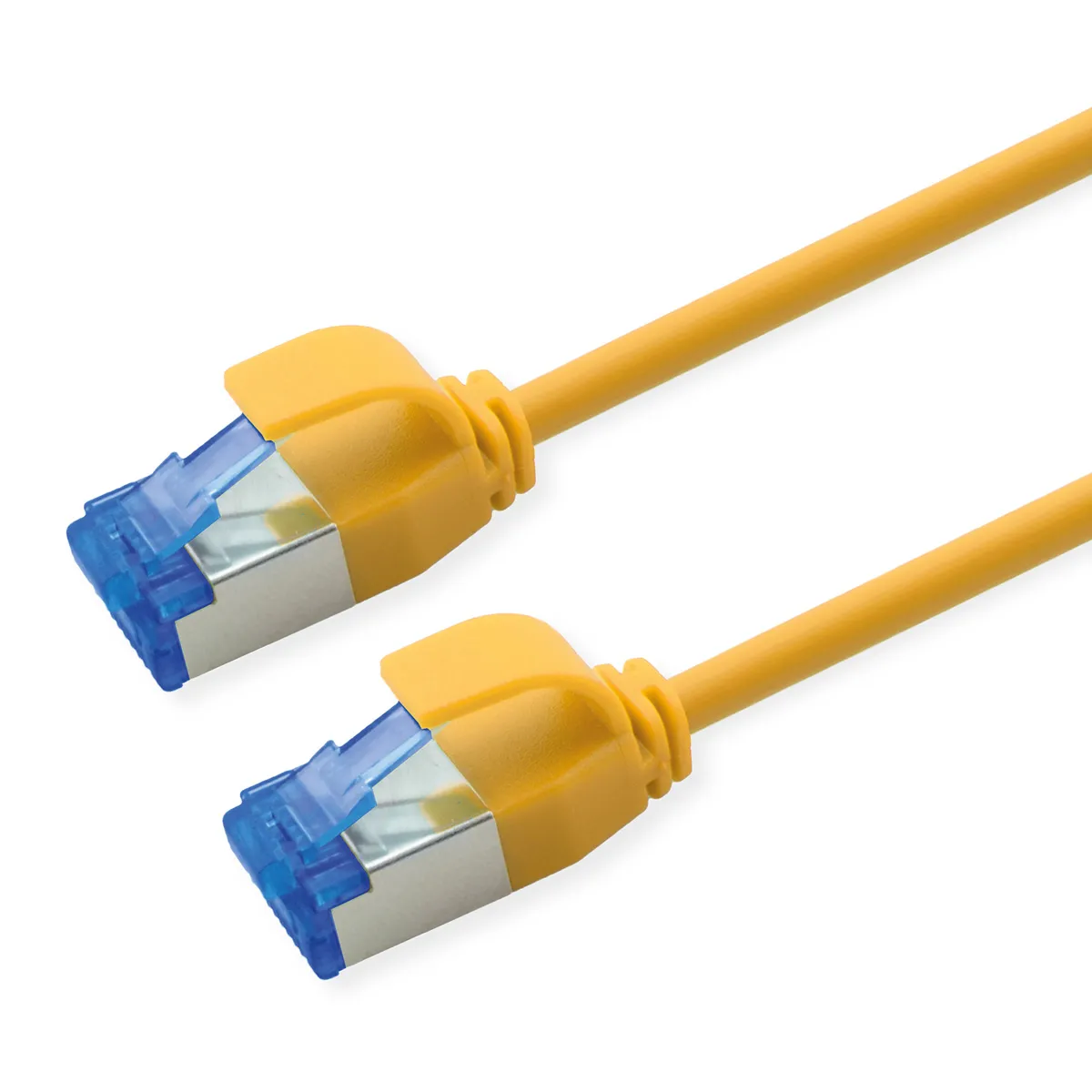 Netzwerk Patchkabel Slim CAT6a S/FTP 2.0m gelb LSOH RJ45-RJ45 Rechenzentrum