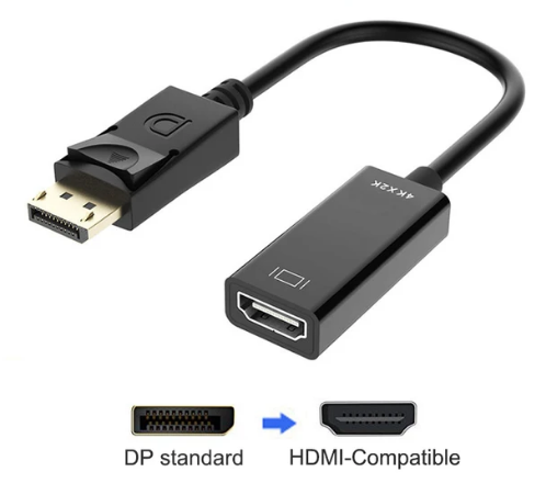 Adapter Kabel DisplayPort (DP) - HDMI Kabel 0.2m schwarz