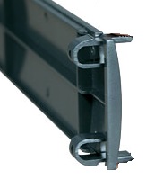 Blindplatte 1HE schwarz 19" mit Clib