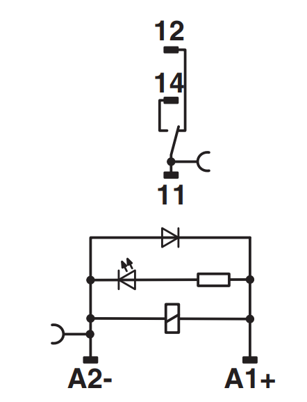 EB Relay 40V 1NO 1NC (Wechselkontakt) 0.34TE DIN-Rail