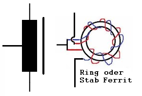 Aufwärts Ringkern Spannungswandler LED Schema