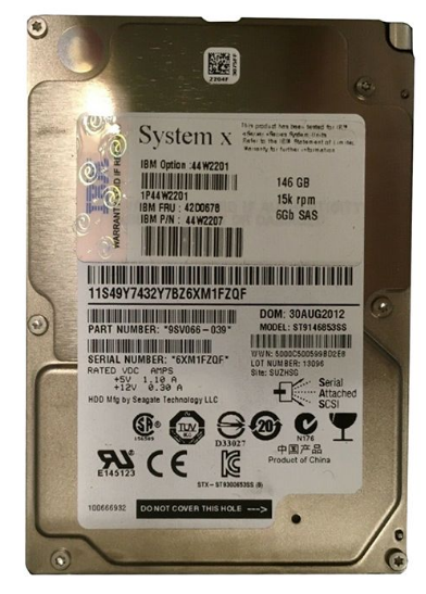 Occasion Festplatte 146GB 15K 2.5" SAS IBM Occasion Festplatte 146GB 15K 2.5" SAS IBM