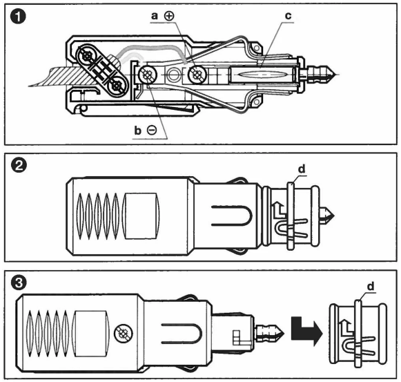 Auto Zigarettenanzünder Stecker und Normsteck Anschluss 12V Stromversorgung Kfz