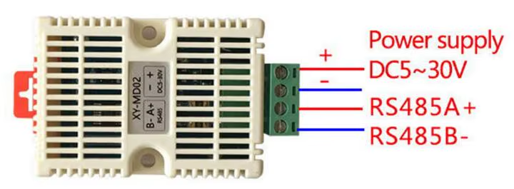 RS485 Temperatur Feuchte Sensor Din-Rail