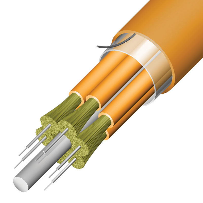 Glasfaser Kabel 4xE9/125 FTTH Mantelkabel 5.0mm Meterware