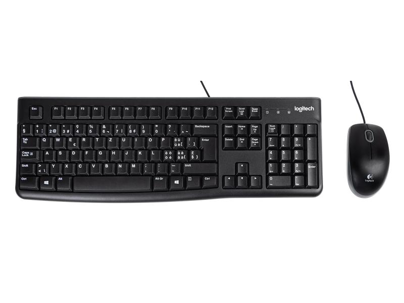 Tastatur-Maus-Set MK120 Std. Kabelgebunden CH-Layout Logitech