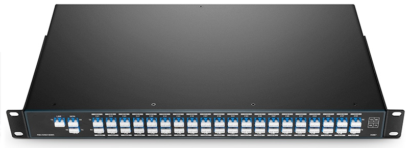 DWDM 40x100MHz Multiplexer 3.5dB LC/UPC Duplex 1G/10G