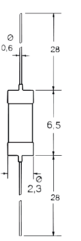 Widerstand 10kR 10k Ohm 10 Stk. Kohleschicht 0.25W liegend 5%