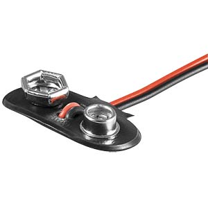 Batterieclip 9V Block mit Anschlussdrähten