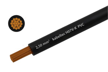 Installationskabel T-Litze 2.5mm2 schwarz Eca Meterware