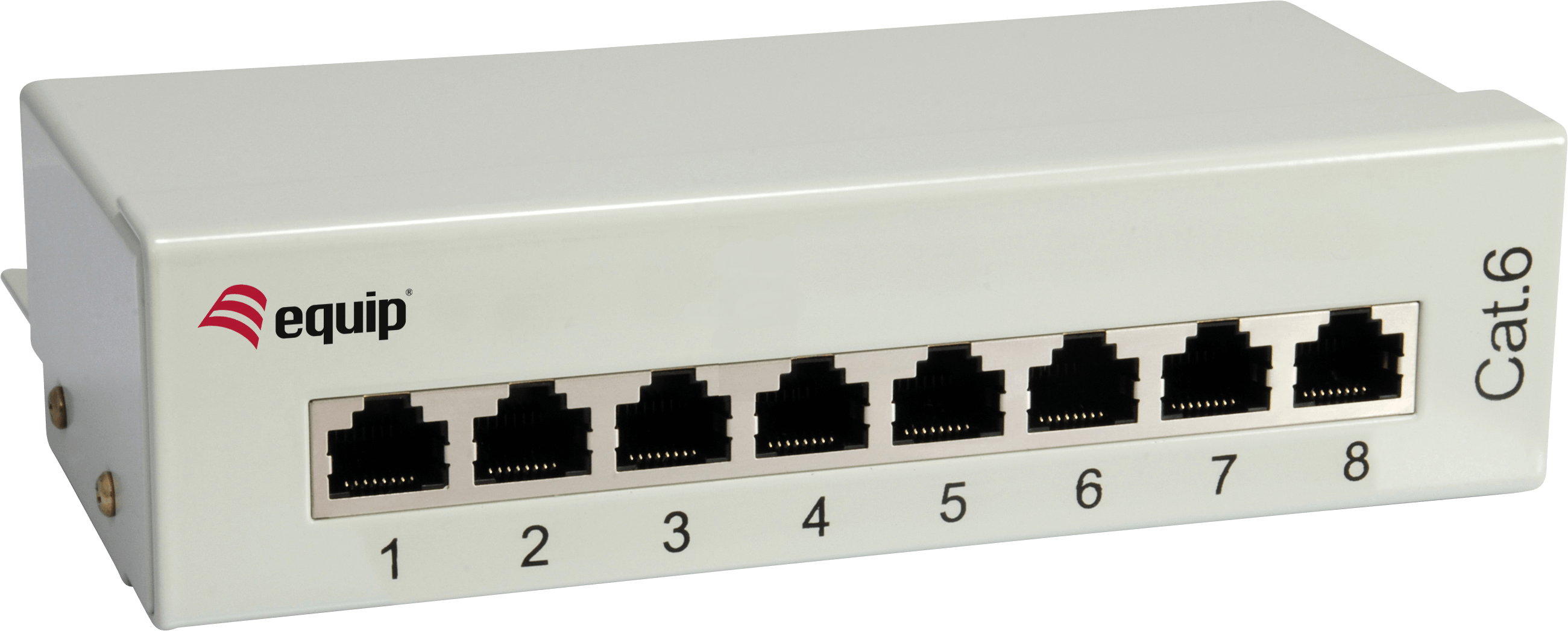RJ45 Patchfeld Patchpanel 8-Port Tisch- Wandmontage CAT6 geschirmt