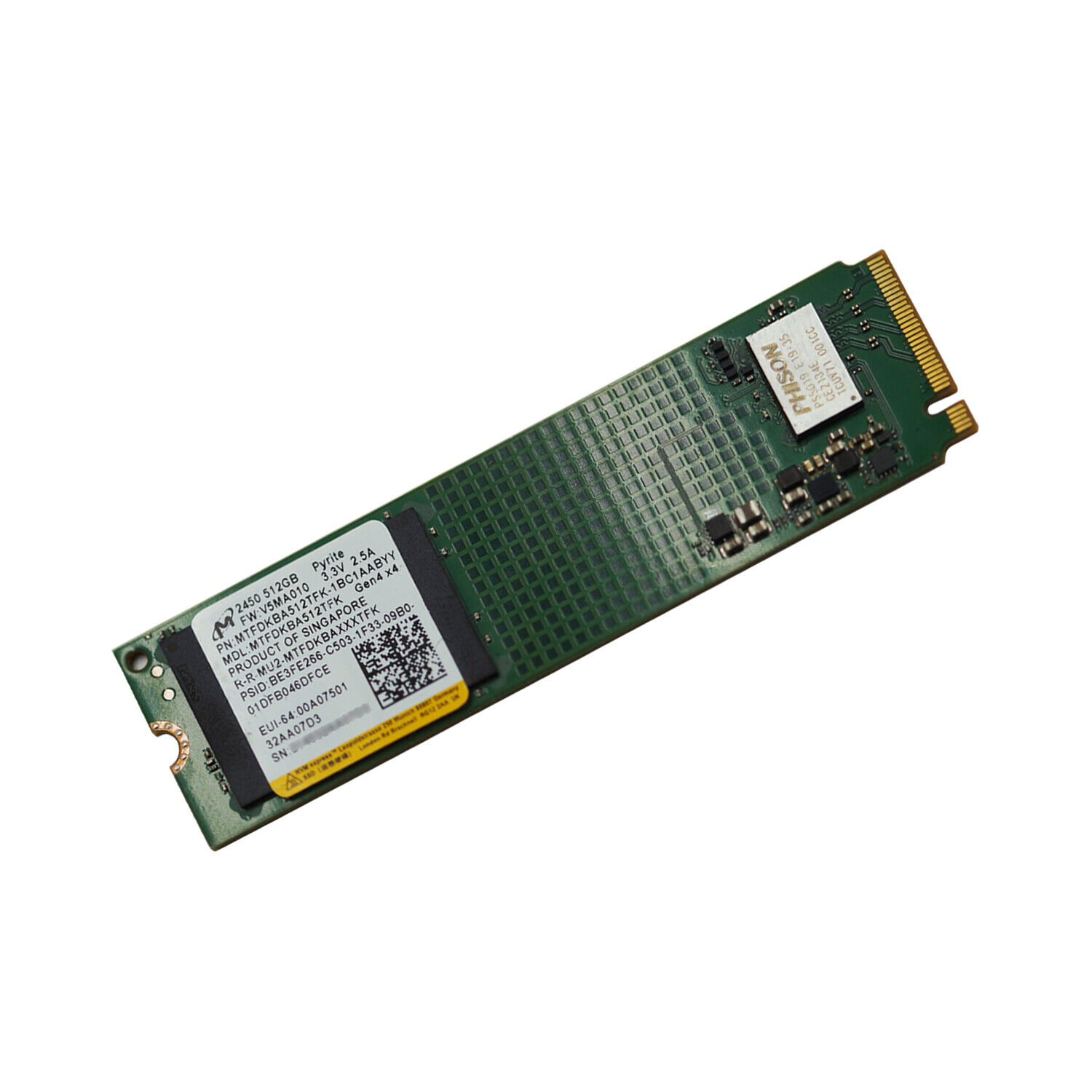 SSD 512GB M.2 2280 NVMe HP MTFDKBA512TFK