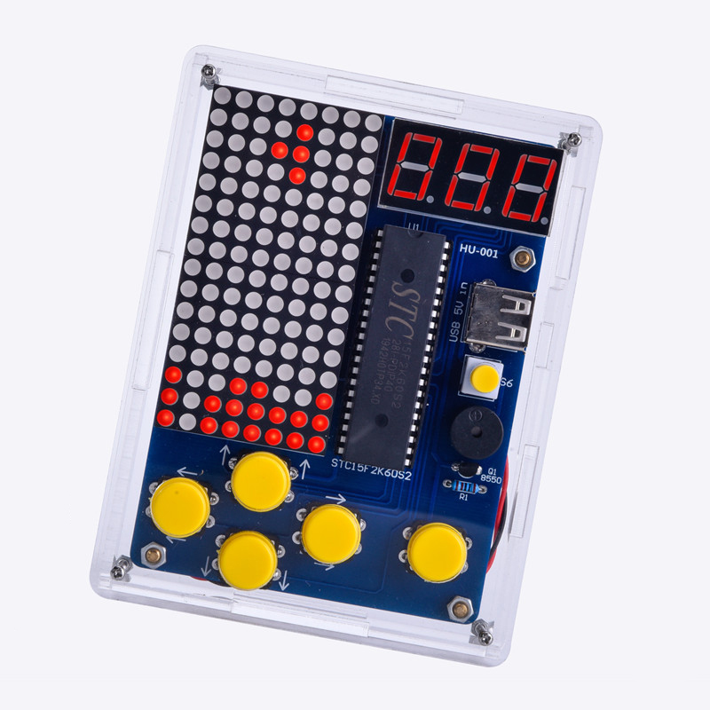 Tetris Retro Bausatz mit Gehäuse - Pixel Game Console