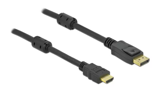 DisplayPort auf HDMI Kabel 10m schwarz 4K