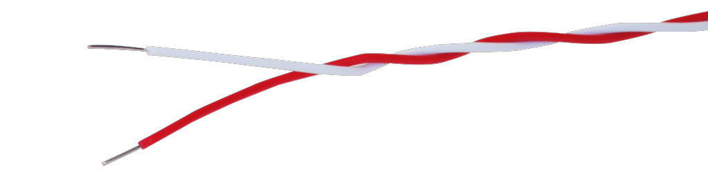 Draht 2x0.6mm 0.28mm2 rot-weiss 20m PVC V83