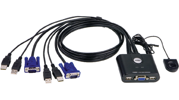 Occasion KVM Switch CS22U 2-Port (DVI, USB, Audio) Aten