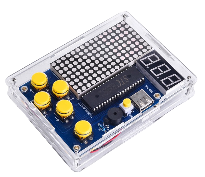 Tetris Retro Bausatz mit Gehäuse - Pixel Game Console