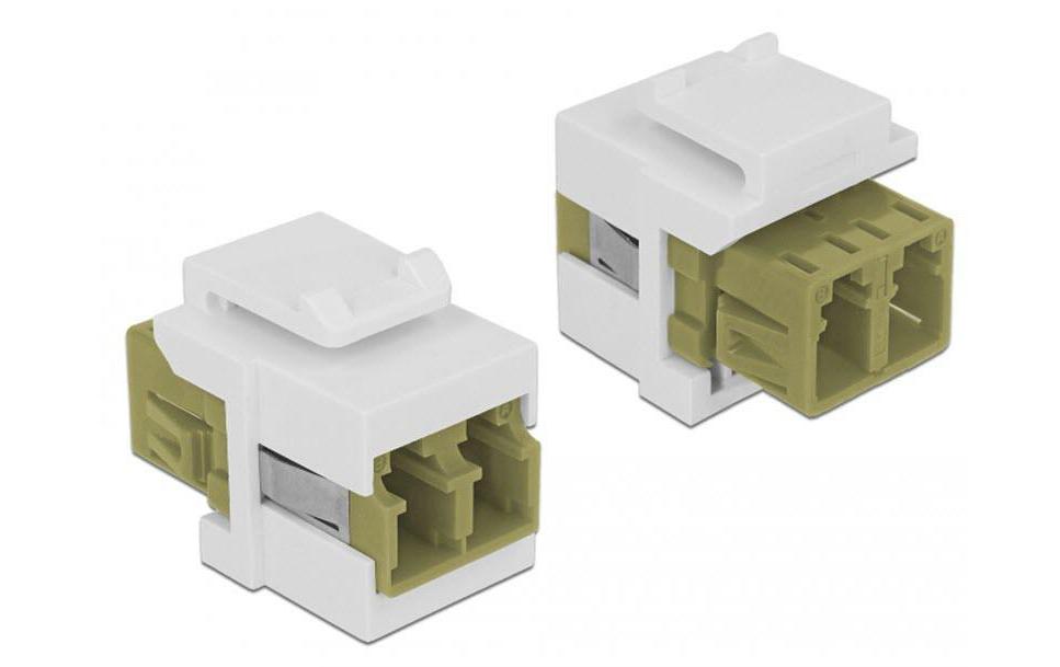 LC Duplex Keystone Modul 2xLC zu 2xLC Multimode