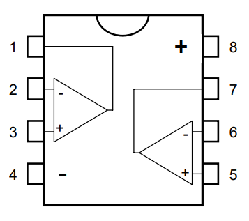 TS272CN CMOS Operationsverstärker dual 45mA 3.5MHz IC DIL8